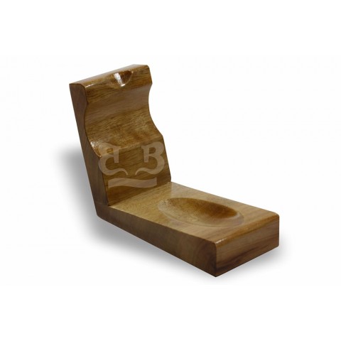 Suporte para Cachimbo Madeira Botinha Mod 1  (Suporta 1 cachimbo)